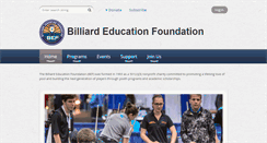 Desktop Screenshot of billiardeducation.org