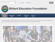 Tablet Screenshot of billiardeducation.org